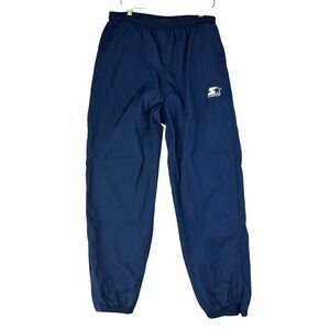 Starter Track Pants Mens L Navy Blue Windbreaker Vintage Zip Nylon Mesh VTG Y2K